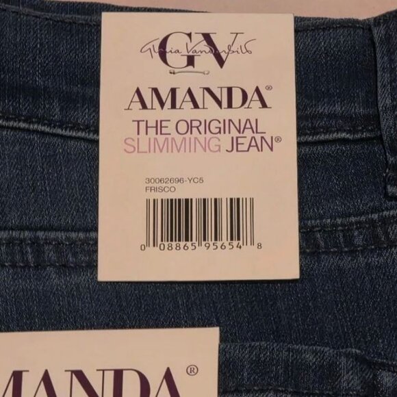 Women's Gloria Vanderbilt Amanda Classic Jeans Color: Frisco Size: 18 AVG/REG - Picture 4 of 4